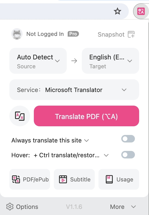 traduci pdf